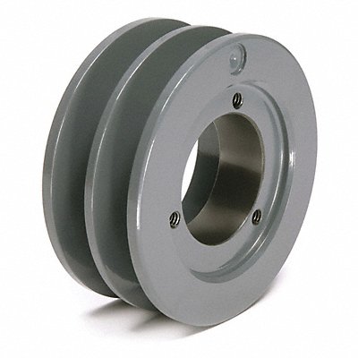GRAINGER 382B V-Belt Pulley Detachable 2 Groove 4.15 OD