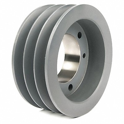 GRAINGER 583B V-Belt Pulley Detachable 3 Groove 6.15 OD