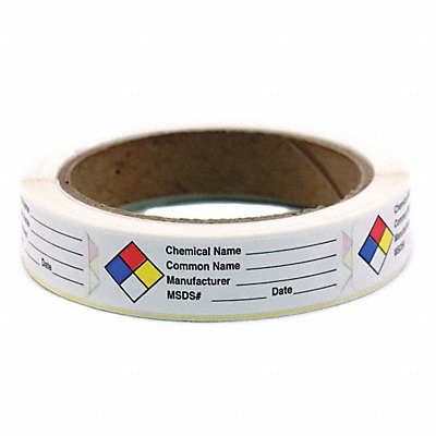 ROLL PRODUCTS 1630004 HMIG Label 3/4 H x 2-1/2 W PK250