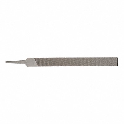 WESTWARD 10Z692 Hand File Double Groove SPL 1/2 Rd 12L