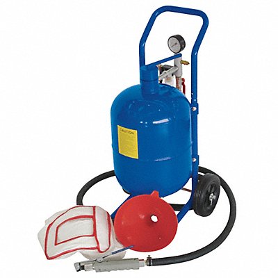WESTWARD 10Z913 Abrasive Blaster Press 45lb 60-125psi