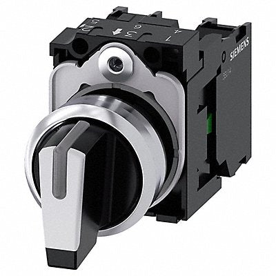 SIEMENS 3SU11502BM601NA0 Selector Switch Illum 3Pos 22mm White