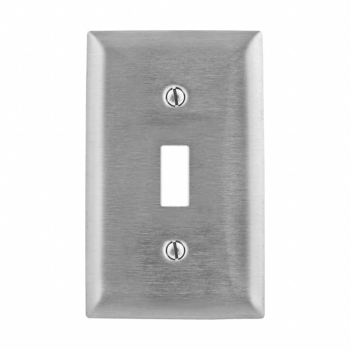 HUBBELL WIRING DEVICE-KELLEMS SSJ1 1 Gang 1 Toggle Jumbo Switch Plate