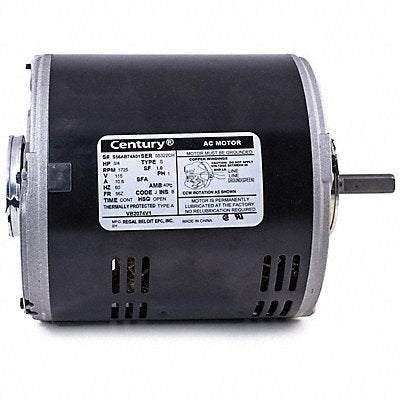 REGAL BELOIT 110448 Motor 3/4 HP 1-Ph 1725 RPM 1-Speed