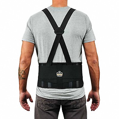 PROFLEX BY ERGODYNE 1625 Elastic Back Support Black Elastic XS