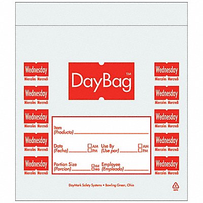 DAYMARK 112380 Portion Bag 7in L 7 in W 19 fl oz PK2000