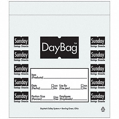 DAYMARK 112384 Portion Bag 7in L 7in W 19 fl oz PK2000