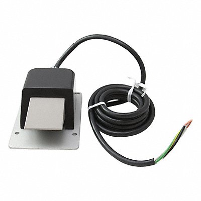 LINEMASTER 88SN1B05 Foot Switch Black Aluminum SPDT Momentary