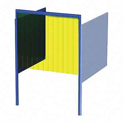 GREENE MANUFACTURING INC. GB72502ACO Welding Booth 5ft.x5ft. Wall Mounted