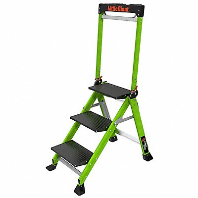 LITTLE GIANT 11933 Fiberglass Step Stool Capacity 375 lb