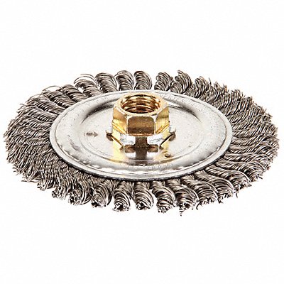 WEILER 94752 Root Pas Brush Arbor 4-1/2 in 0.020 in