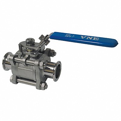 VNE EG90CC625 Manual 2-Way Ball Valve Clamp 316 SS