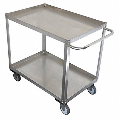 GRAINGER 11A454 Metal Shelf Cart 1 200 lb SS