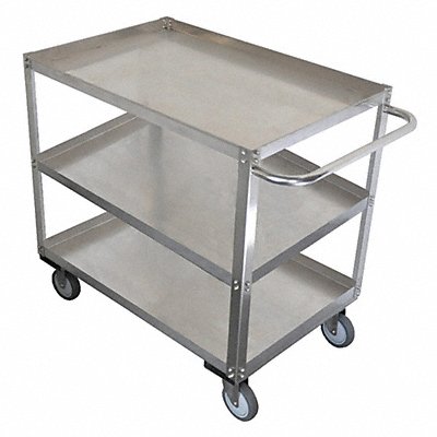 GRAINGER 11A455 Metal Shelf Cart 1 200 lb SS