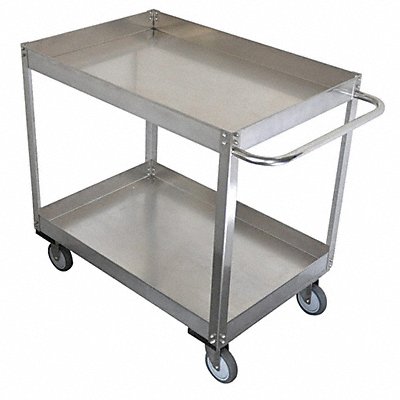 GRAINGER 11A470 Metal Shelf Cart 1 200 lb SS
