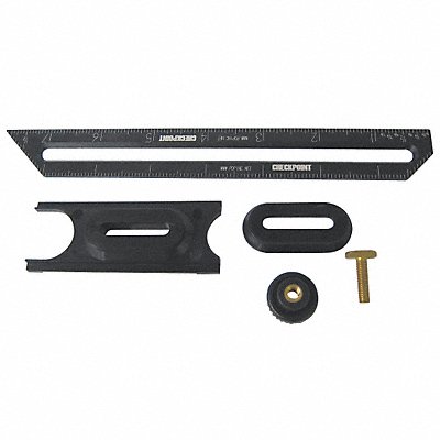 CHECKPOINT 11A477 Square Kit Alum 8 In L Black