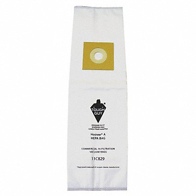 TOUGH GUY 11C829 Vacuum Bag Cloth 5-Ply Reusable PK3