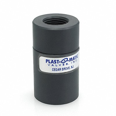 PLAST-O-MATIC CKD025VPV Check Valve 2.7188 in Overall L