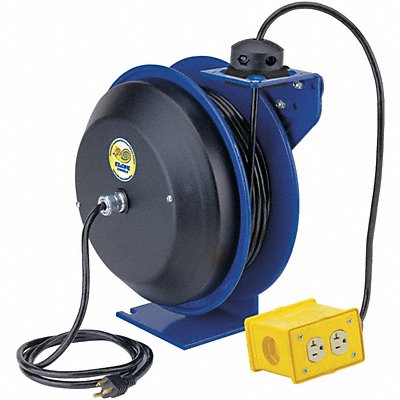 COXREELS EZPC135012B Cord Reel 50 ft 12/3 SJO Blue 120VAC