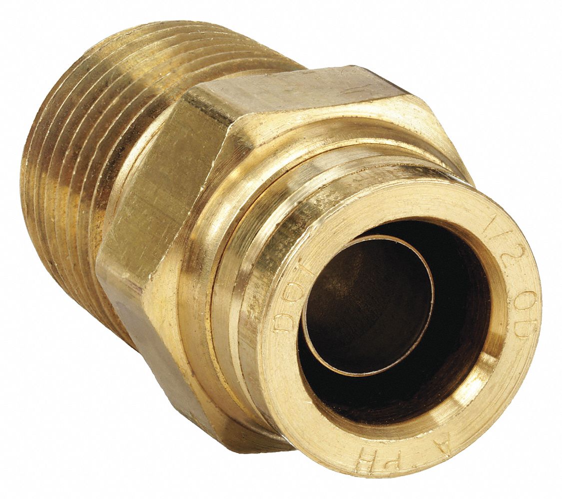 PARKER 68PTC86 Male Connector 1/2 x 3/8 In