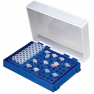 HEATHROW SCIENTIFIC HS2345C 96-WellReversibleRack BLUE PK5
