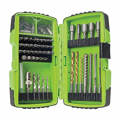 GREENLEE DDKIT168 Drill Bit Set 68 Pcs. 1/4  5/16  3/8