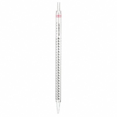LAB SAFETY SUPPLY 11L803 25mL Pipet Bulk Packed in Bags PK200