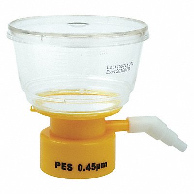 LAB SAFETY SUPPLY 11L834 Filter 50 mm Dia 150 mL 0.45 um PK24