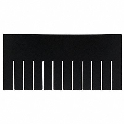 QUANTUM STORAGE SYSTEMS DL92080CO Divider Black PPC 7 1/4 in PK6