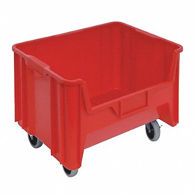 QUANTUM STORAGE SYSTEMS QGH705MOBRD G2979 Mobile Bin Red Polyethylene 12 7/16 in