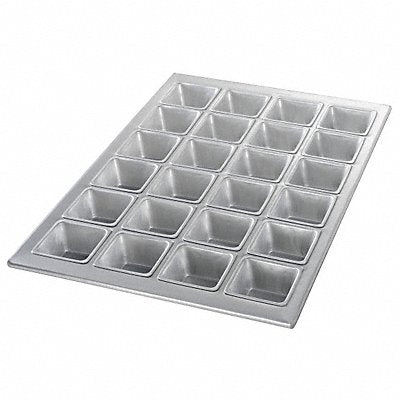 CHICAGO METALLIC 46605 Square Muffin Pan 14 1/8 in W