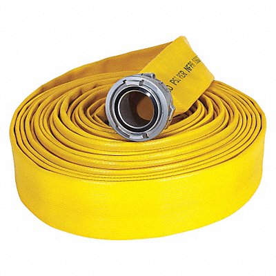 JAFRIB G50H4RY50S G2312 Fire Hose 50 ft Yellow Rubber