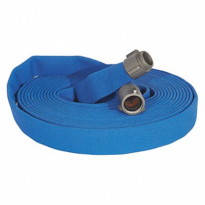 JAFLINE G51H25LNB100N Fire Hose 100 ft Blue Polyester
