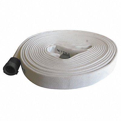 JAFLINE G51H2LNW50N Fire Hose 50 ft White Polyester