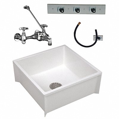 MUSTEE 63CM ELMustee Mop Sink Square 24inx24inx10in