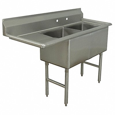 ADVANCE TABCO FC2242424L Scullery Sink Square 24inx24inx14in