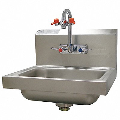 ADVANCE TABCO 7PS55 Eye Wash Hand Sink Rectangle 14 x10 x5