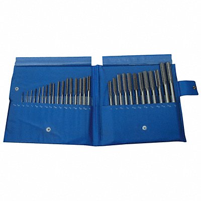 GRAINGER 11V297 Chucking Reamer Sets 1/16In- 1/2In 15pc