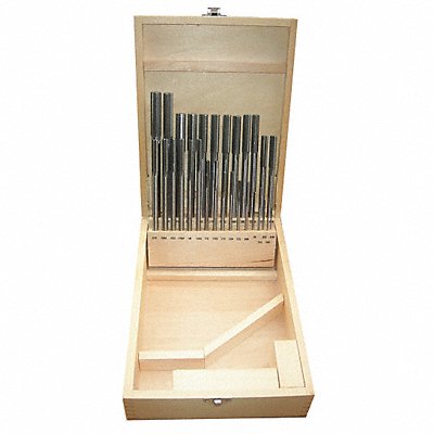 GRAINGER 11V302 Chucking Reamer Sets 1/16In- 1/2In 29pc