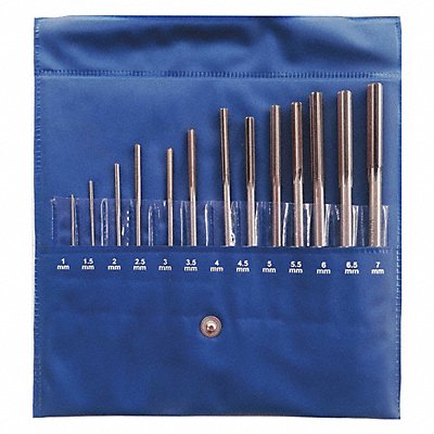 GRAINGER 11V306 Chucking Reamer Sets 1-7x0.5 mm 13pc