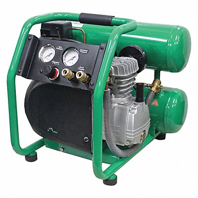 SPEEDAIRE 11X355 Portable Air Compressor 4 gal Twin Stack