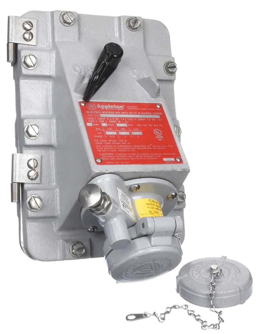 APPLETON ELECTRIC JBR6023150 Recp 3P2W 60 A 240/480/600V AC 20hp