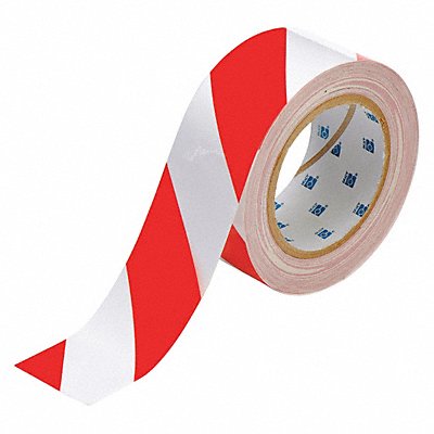 BRADY 104318 G5686 Floor Tape Red/White 2 inx100 ft Roll