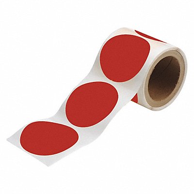 BRADY 104400 G5690 Floor Tape Red 3.5 in Circle PK350