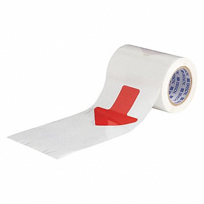 BRADY 104526 G5691 Floor Tape Red 2 inx5 in Arrow PK52