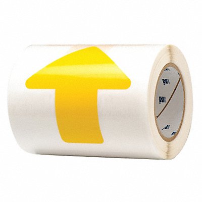 BRADY 104529 G5691 Floor Tape Yellow 2 inx5 in Arrow PK52