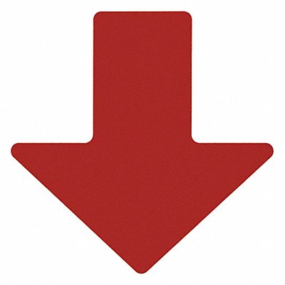 BRADY 104412 G5692 Floor Tape Red 2 inx5 in Arrow PK100