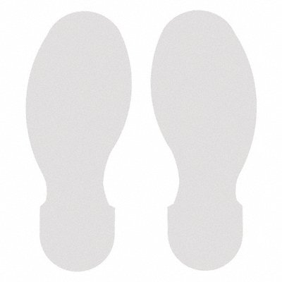 BRADY 104411 G5695 Floor Tape White 3.5 inx10 in Foot PK10