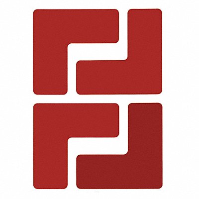 BRADY 104430 G5696 Floor Tape Red 2 inx5 in L PK20