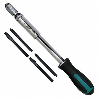 WESTWARD 11Z422 Multi-Bit Screwdriver NumBits 4